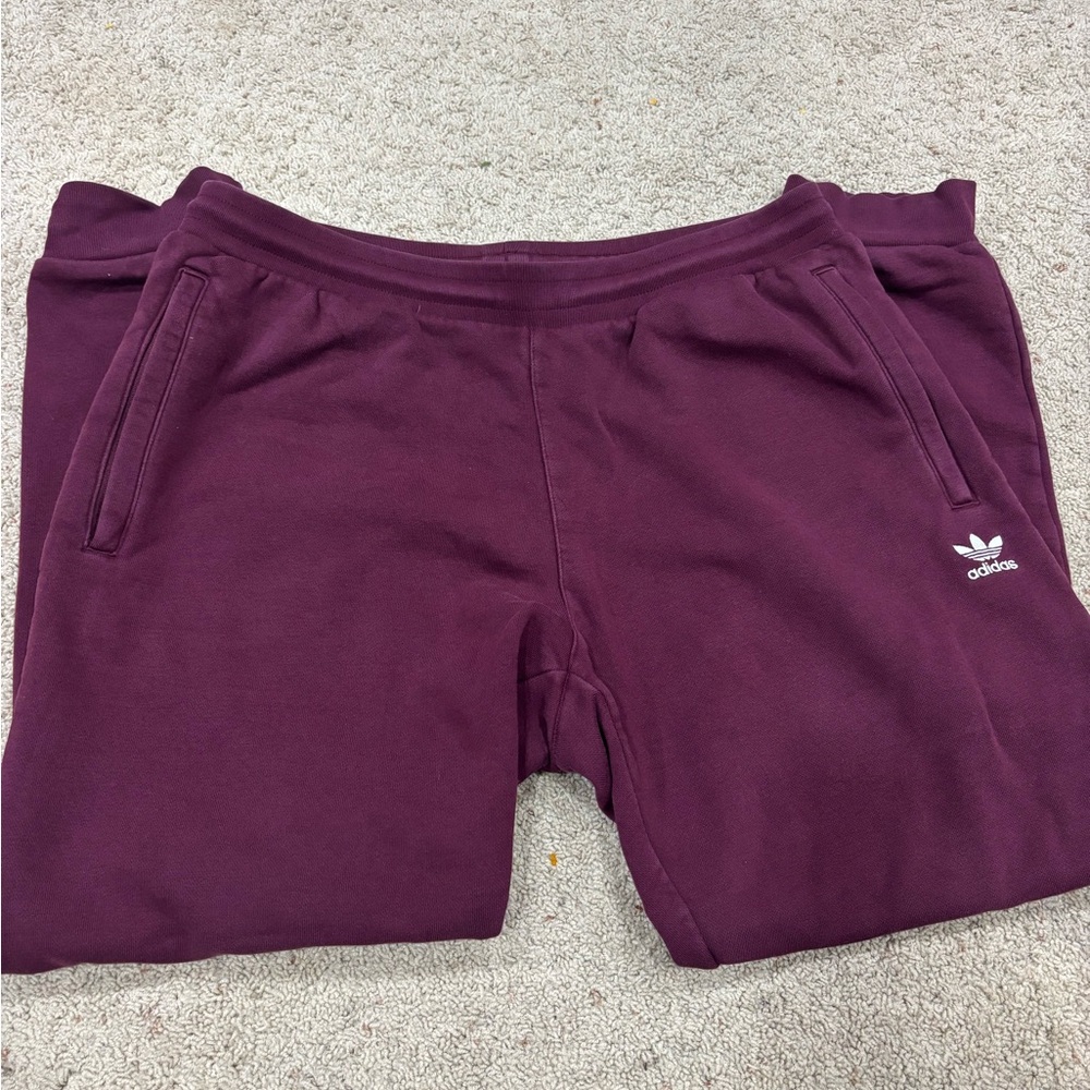 Adidas Men's Maroon Sweatpants